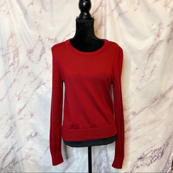J. Crew Sweaters - J. Crew Deep Red Merino Sweater
